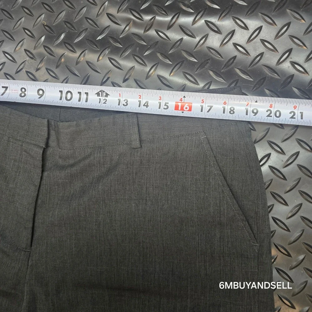 Design Collective Womens Gray Flat Front Shorts Size 16 Recycled Poly 195123-33